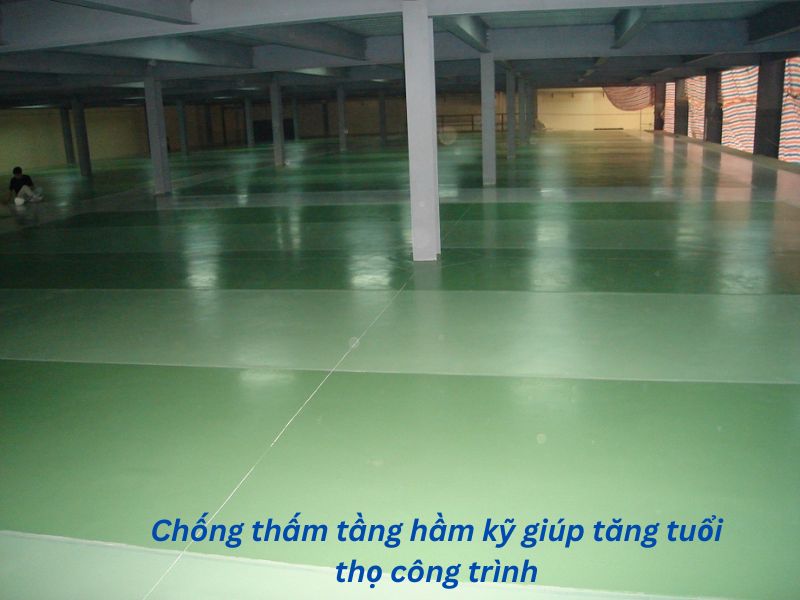 Chống thấm tầng hầm kỹ giúp tăng tuổi thọ công trình